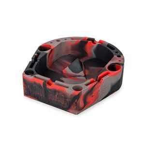 OOZE Red & Black Silicone Pinch Tray Ashtray
